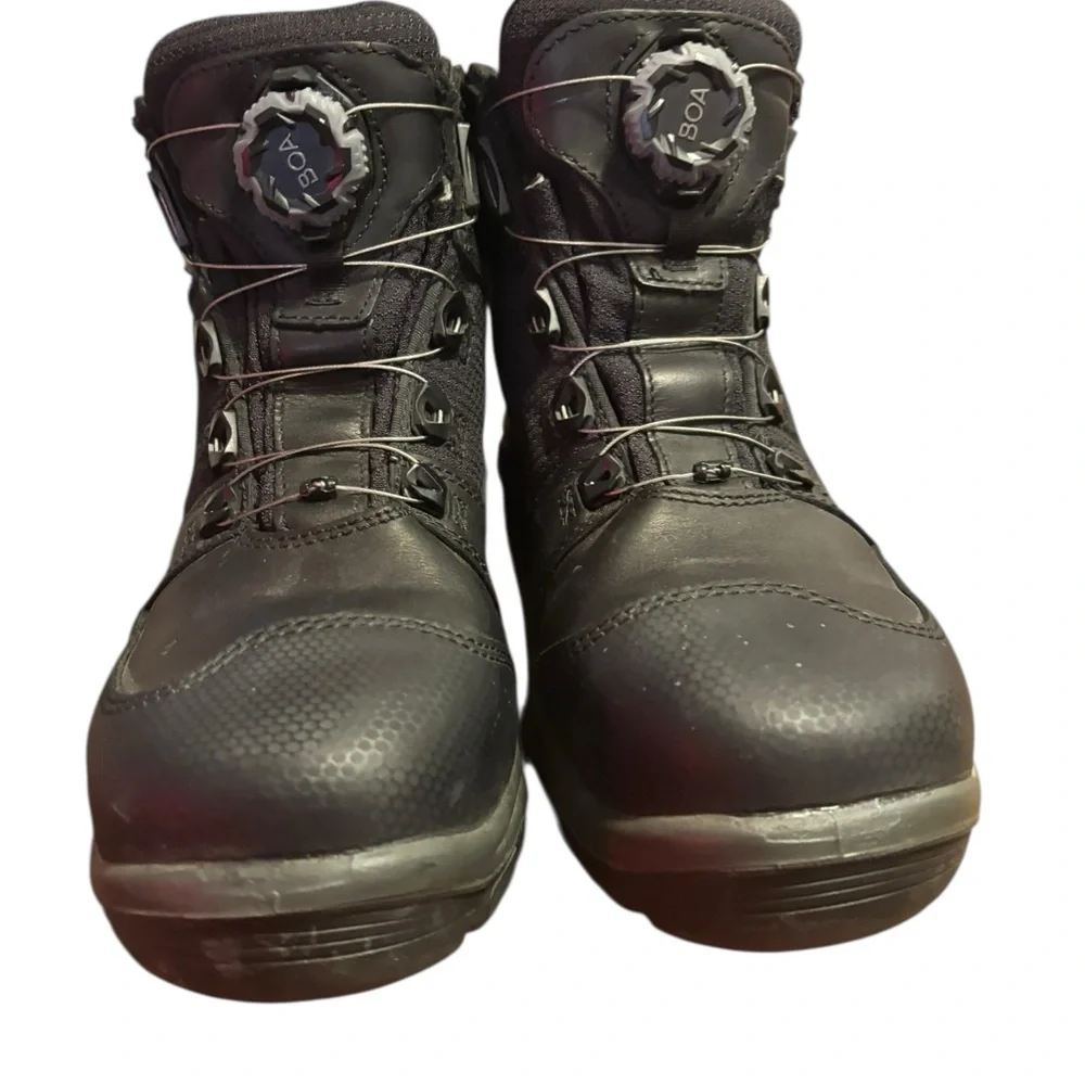 Red Wing Boots BOA Mens 10.5D Tradesman Waterproof Hiker Boot 6614 Black Leather - Picture 2 of 11